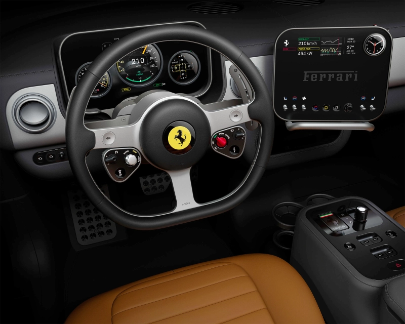 Maranello intră în era electrică: Primele detalii și imagini cu habitaclul Ferrari Luce